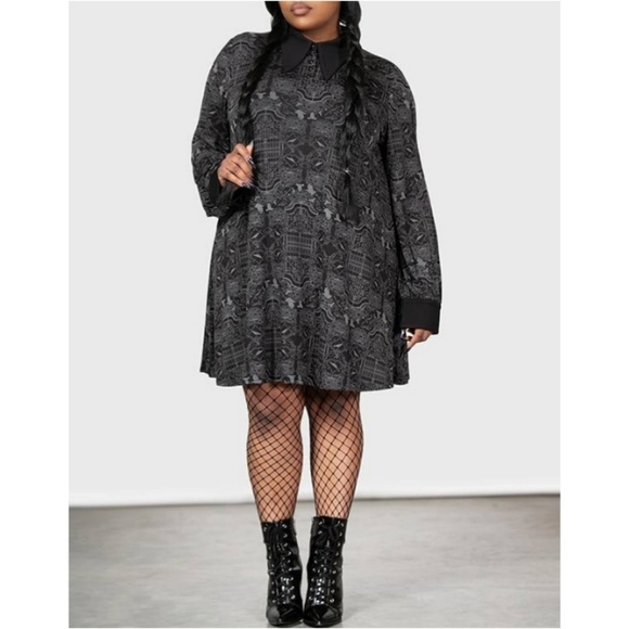 Killstar x Wednesday Adamms Nightshade Society Mini Dress - Picture 1 of 4